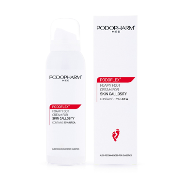 PODOPHARM Podoflex Foamy Foot Cream For Skin Callosity With 15% Urea - kreemvaht kallusega nahale 125ml