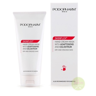 PODOPHARM SKINFLEX® Hand cream-mask with adaptogens and colostrum, kreem-mask kätele ataptogeenide ja ternespiimaga, 75 ml